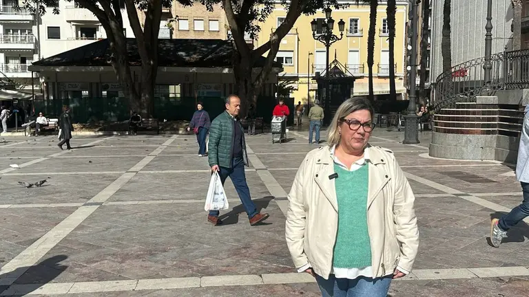 Rossi, en la plaza de las Monjas