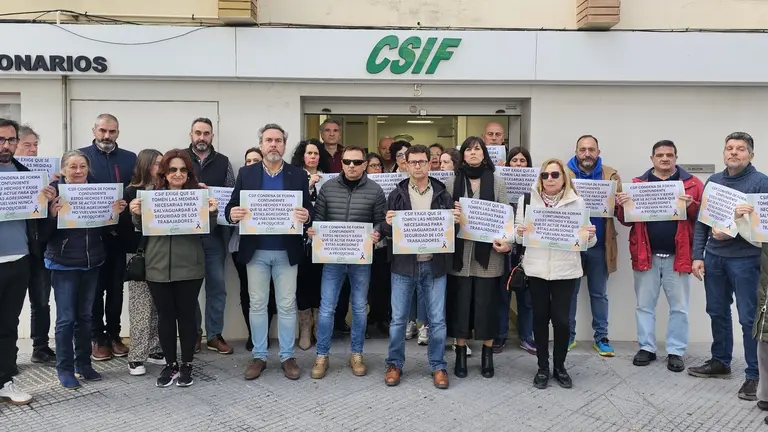 Concentraci&oacute;n de CSIF celebrada hoy