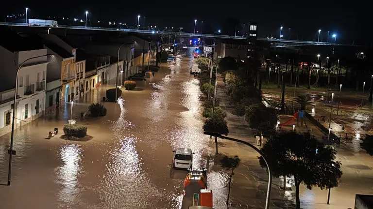 Imagen anoche de San Juan del Puerto