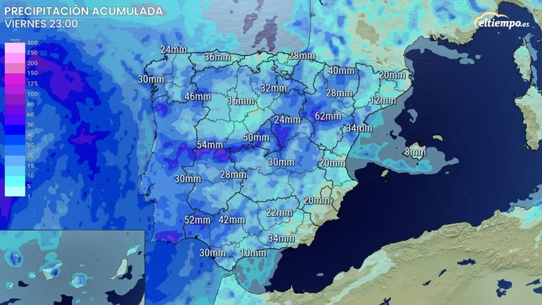 Acumulado hasta el viernes