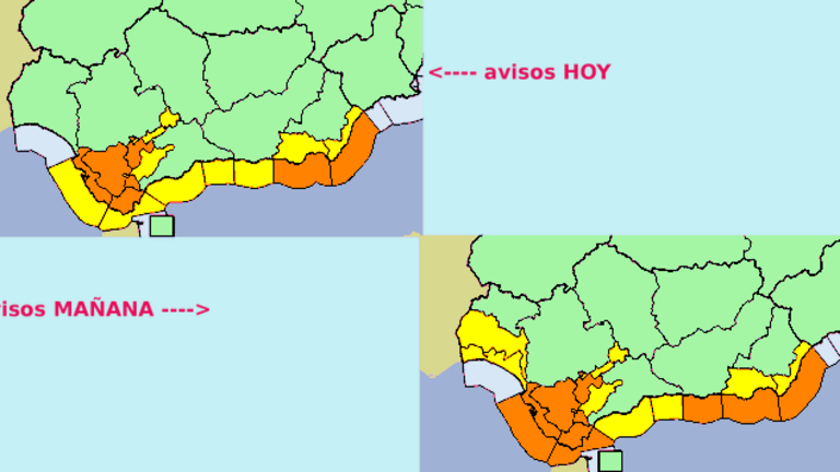 Mapa de avisos AEMET