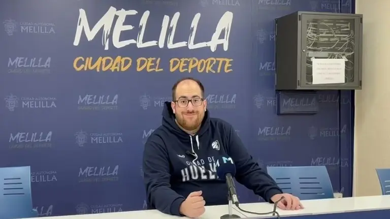 Víctor Pontanilla en su última aparición pública en Melilla.