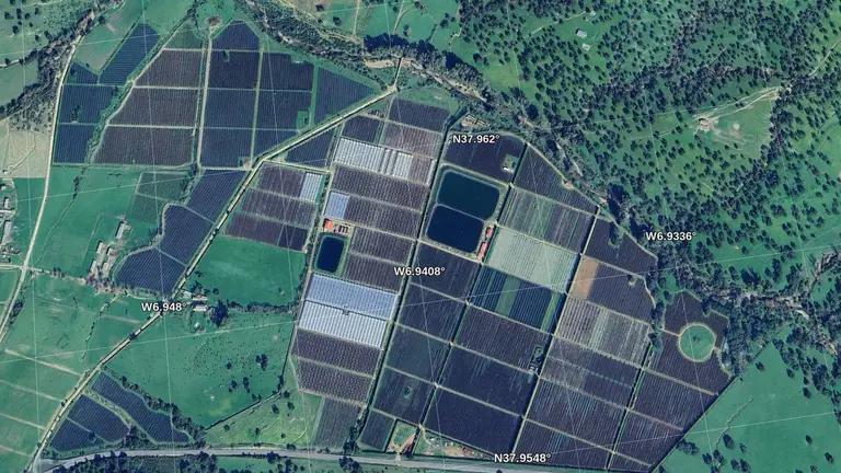 Ortoimagen de la finca la belleza