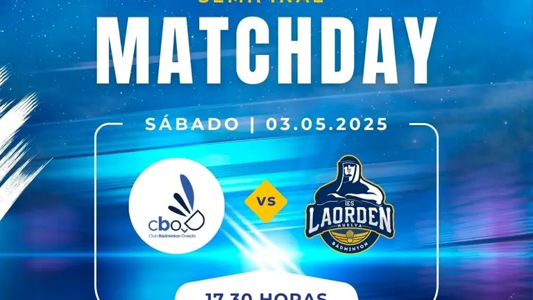 El cartel del partido.