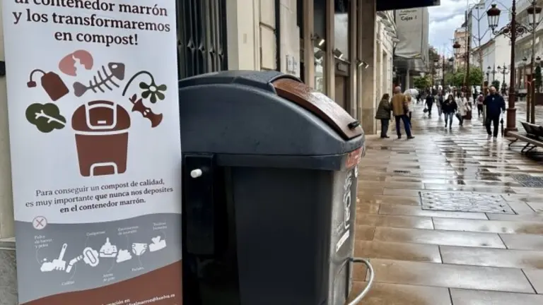 Contenedor marrón en Huelva