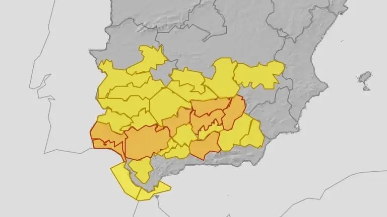 Aviso naranja lanzado por AEMET