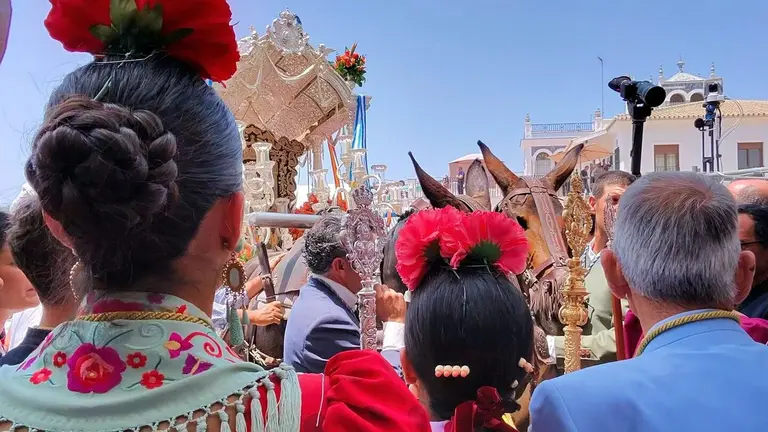 Una de las estampas de esta romer&iacute;a del Roc&iacute;o 2025. / Fotograf&iacute;a: FJR