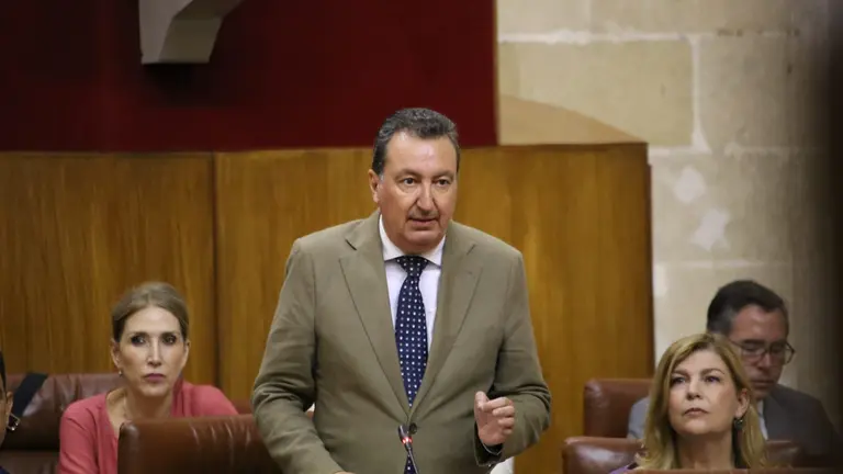 Manuel Andrés González, en el Parlamento Andaluz.