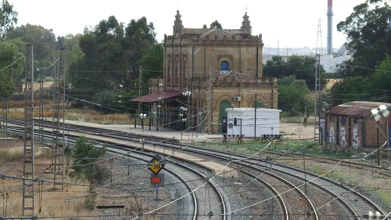 Antigua estaci&oacute;n de San Juan del Puerto.