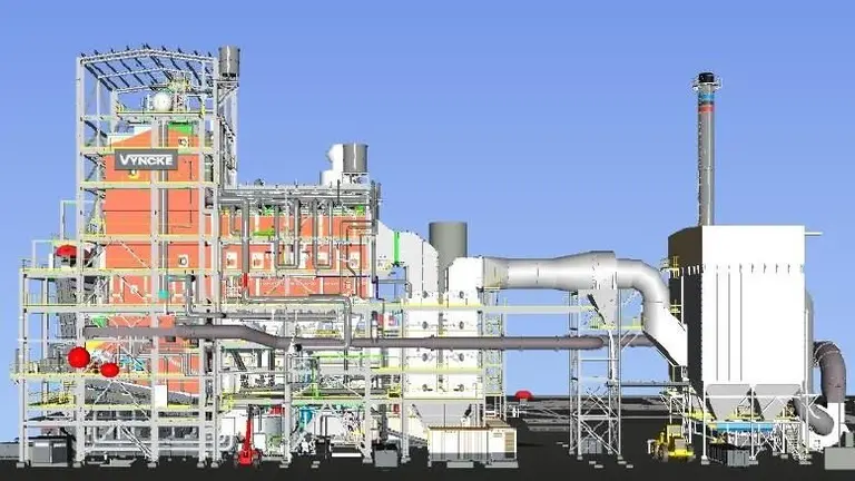 Esquema de la futura planta de Metanol.
