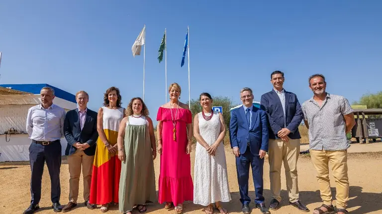 Bandera Playa paraje Marisma del Odiel.