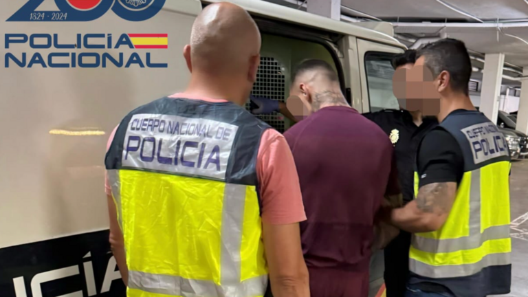 Momento de la detención.