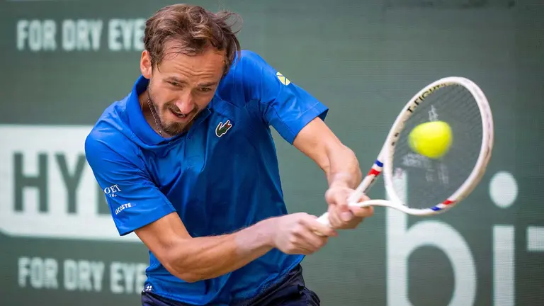 Medvedev durante un torneo.