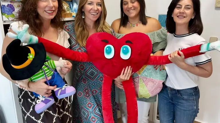 Parte del equipo con Rocío Márquez