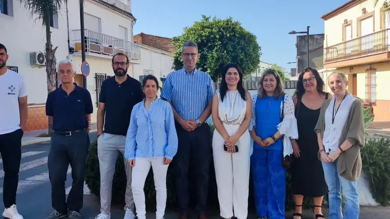 Visita de altos cargos de Endesa a Beas.