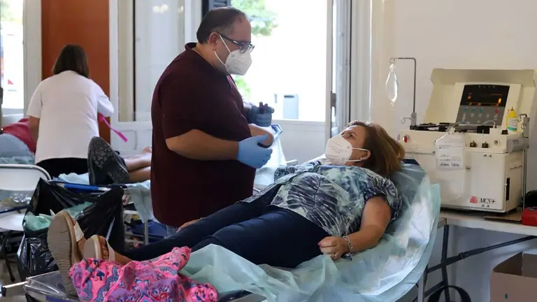 Donación de sangre.