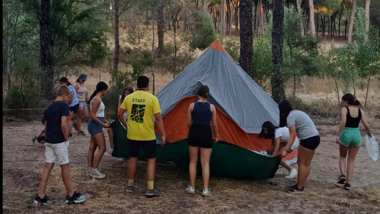 Una instantánea del campamento. / Fotografía: Ayuntamiento de Almonte.