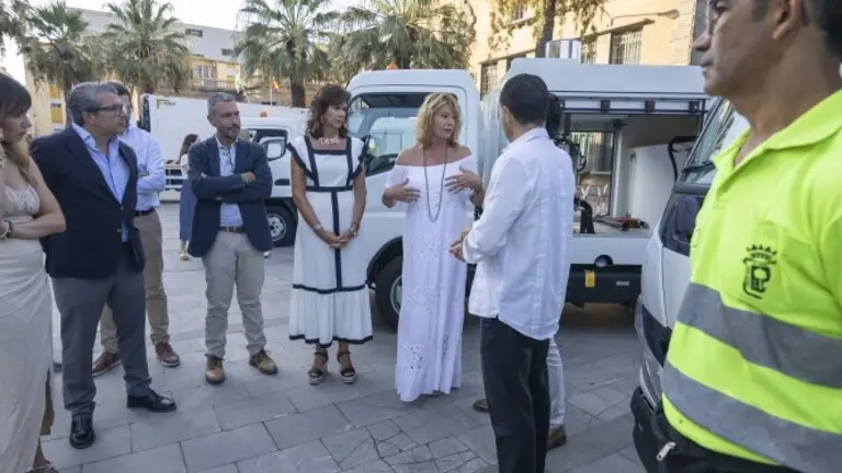 Vehículos sostenibles de limpieza en Huelva / Fotografía: Ayuntamiento de Huelva.