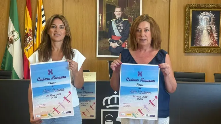 Cadena Humana contra la violencia machista / Fotografía: Ayuntamiento de Isla Cristina.