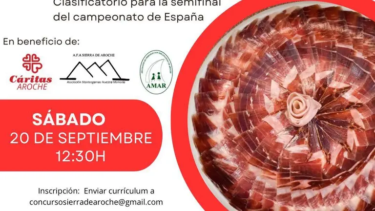 Concurso Cortadores Jamón / Fotografía: Ayuntamiento de Aroche