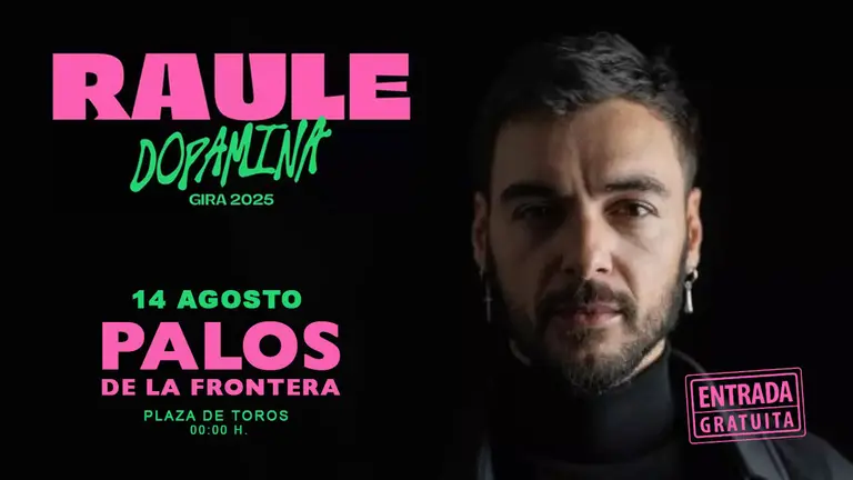 Raule actuará mañana en Palos de la Frontera / Fotografía: Ayuntamiento de Palos de la Frontera.