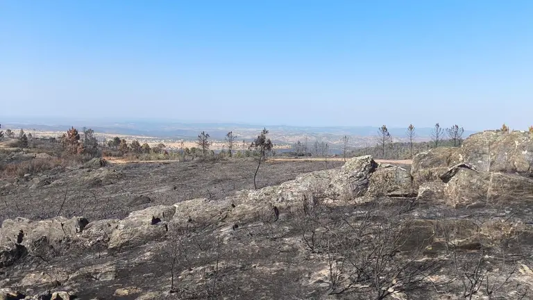 Incendio en Aroche / Fotograf&iacute;a: Diputaci&oacute;n de Huelva