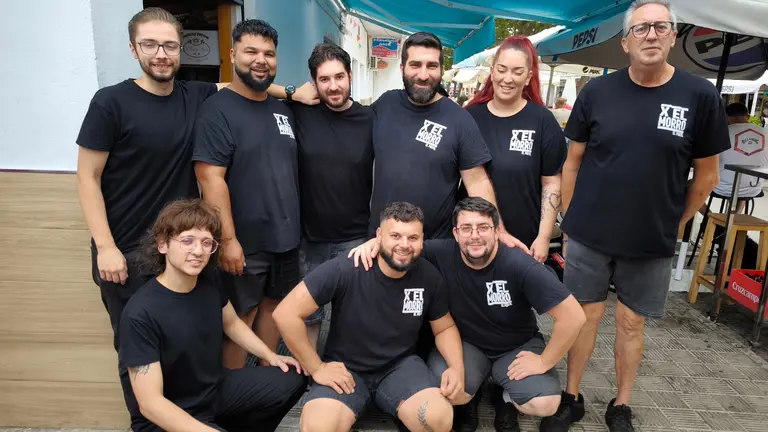 Equipo de trabajo del bar restaurante %22X el Morro%22 en El Portil%22