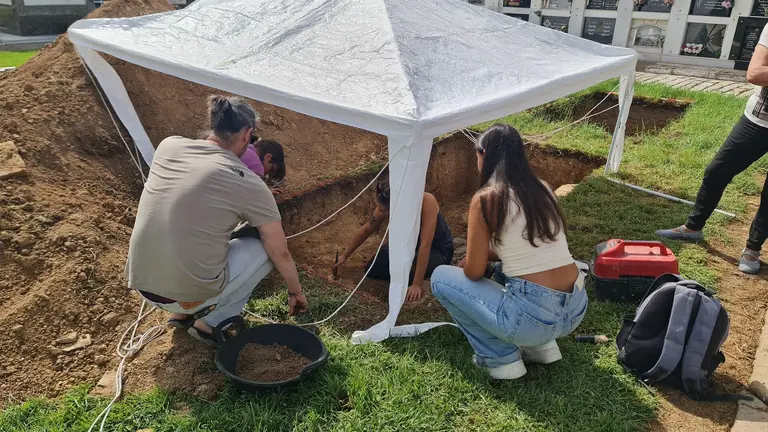 Exhumaciones realizadas en el Cementerio de La Soledad en Huelva.