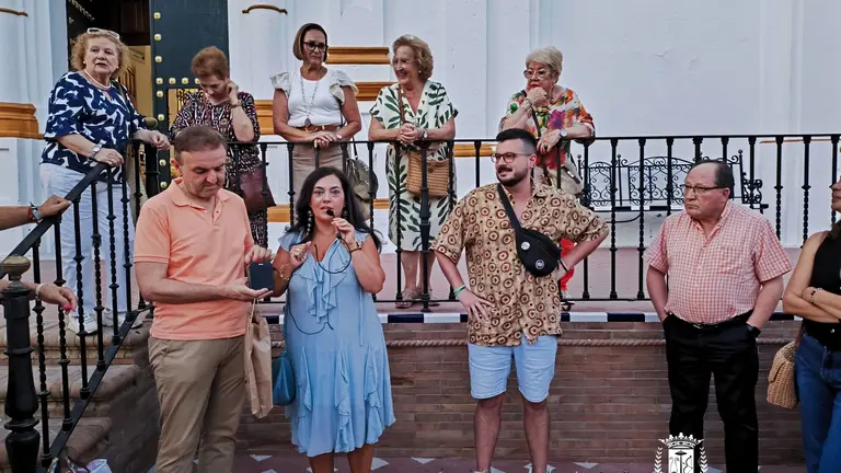 Instante de la clausura de las Rutas Patrimoniales de Bollullos Par del Condado. / Fotografía: Ayuntamiento de Bollullos Par del Condado.