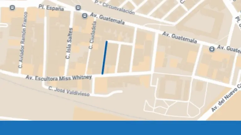 Calle que permanecerá cerrada al tráfico durante cinco días en horario de 8 a 15.30 horas / Fotografía: Ayuntamiento de Huelva.