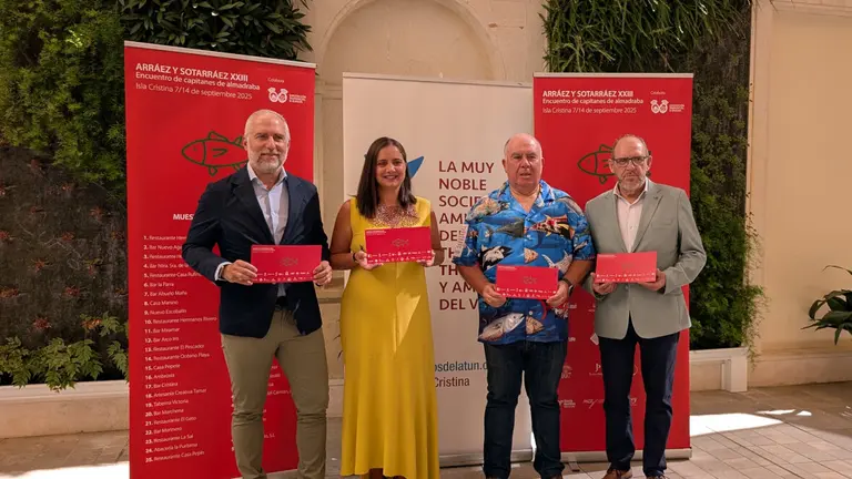 Muestra del at&uacute;n en Isla Cristina. / Fotograf&iacute;a: Diputaci&oacute;n de Huelva.