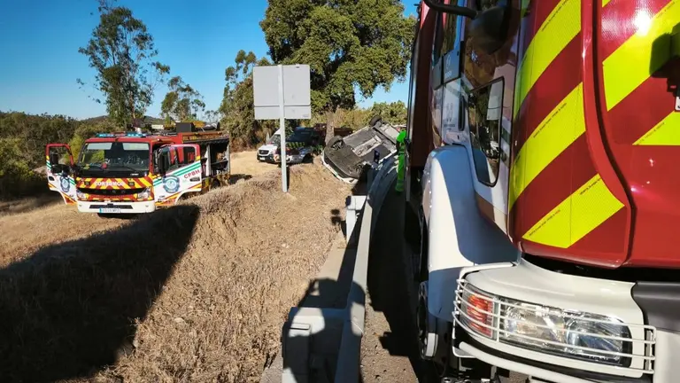 Imagen del siniestro. / Fotograf&iacute;a: SAB Bomberos Huelva.