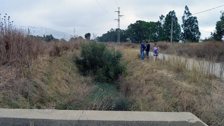 Estado de los arroyos y cauces en San Juan del Puerto. / Fotografía: Ayuntamiento de San Juan del Puerto.