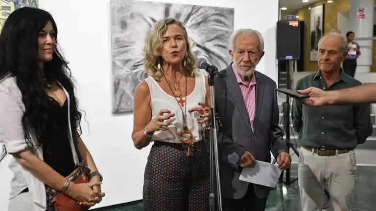 María Luisa García Palacios en la presentación del acto