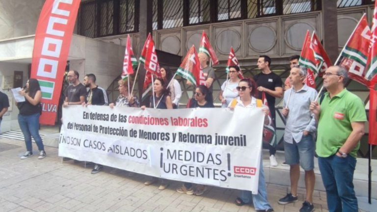 Concentración de CCOO / Fotografía: CCOO