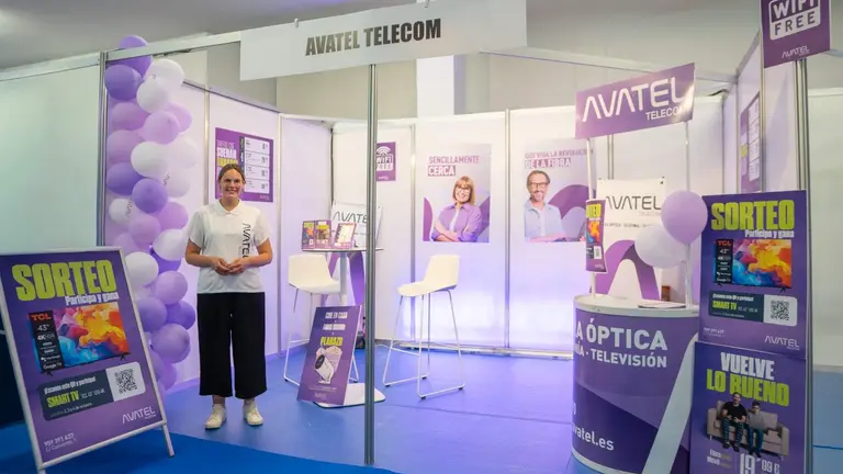 Stand de Avatel en la Feria de Cartaya.