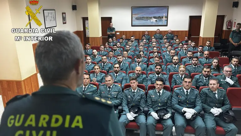 Los nuevos agentes de la Guardia Civil en Huelva.