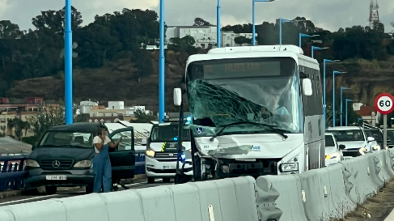 Accidente en el Puente del Odiel.