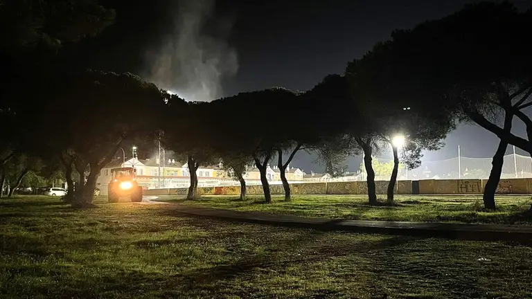 Tratamiento contra la procesionaria en Aljaraque / Fotografía: Ayuntamiento de Aljaraque.
