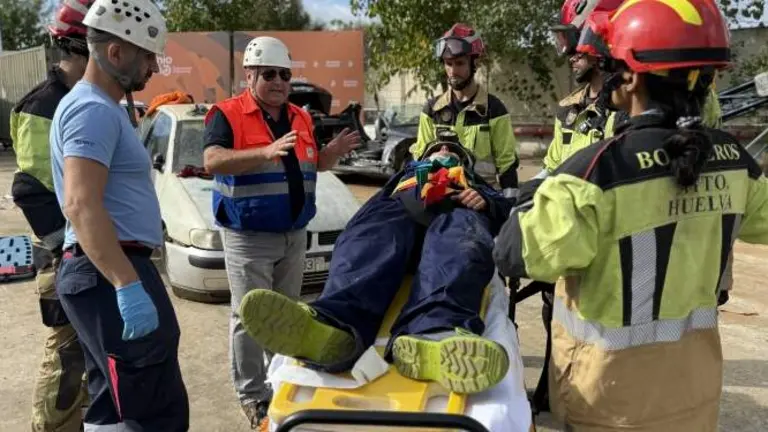 Formación de bomberos.