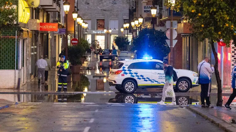 Inundaciones en Huelva tras el paso de la borrasca Claudia.