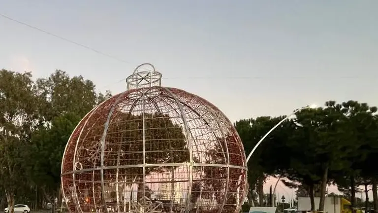 Encendido navideño del Puerto de Huelva.
