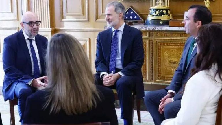 El Rey Felipe VI en una reuni&oacute;n reciente.