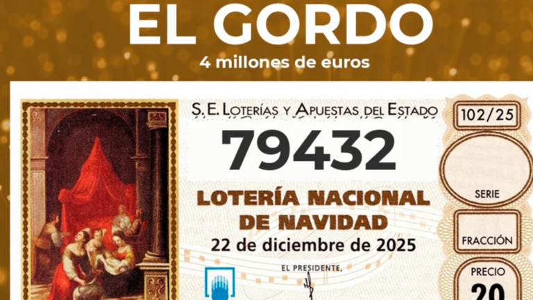 N&uacute;mero premiado con el Gordo
