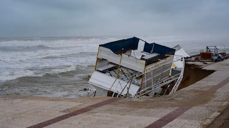 Paso de la borrasca Francis por Matalasca&ntilde;as. / Fotograf&iacute;a: Ayuntamiento de Almonte.