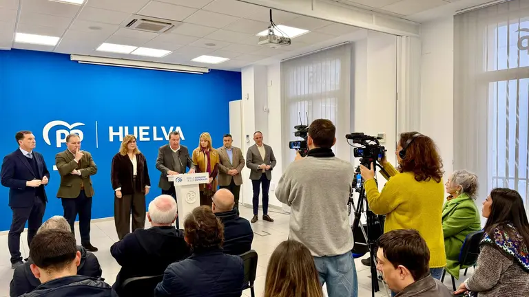 Rueda de prensa del PP de Huelva.