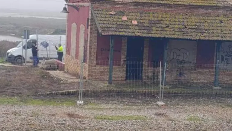 Lugar del futuro Centro de interpretaci&oacute;n de las Marismas y Salinas del Tinto.