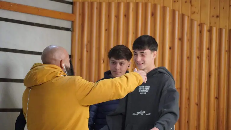 Momento del reencuentro.