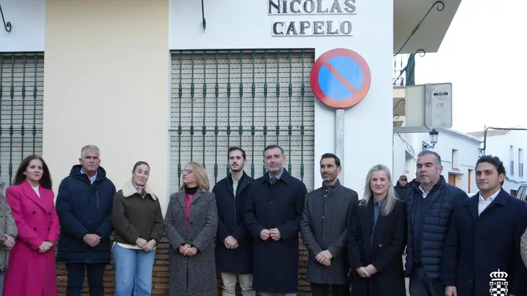 Calle en honor a Nicol&aacute;s Capelo.
