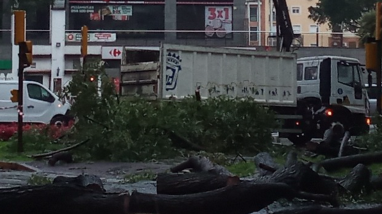 Temporal en Huelva.